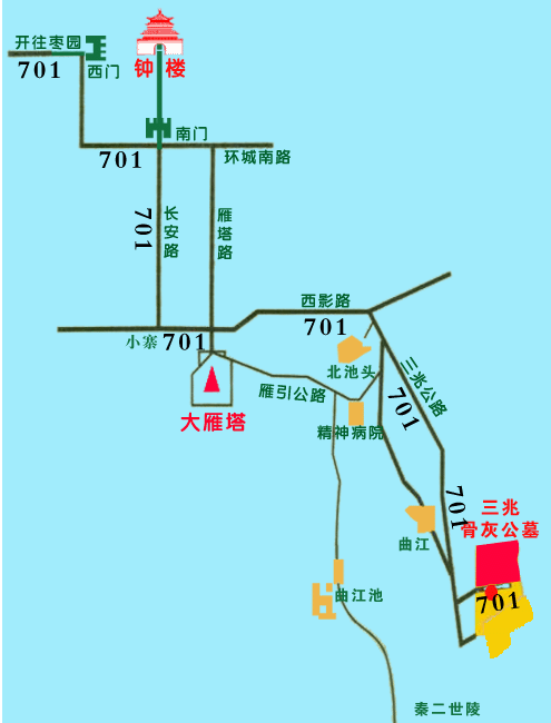 西安三兆公墓公交路線