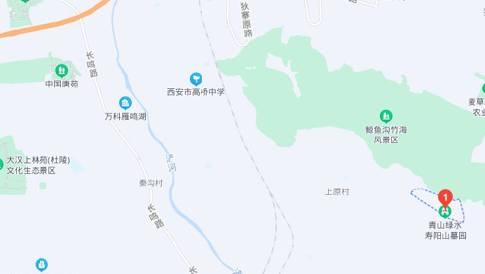 西安壽陽山骨灰墓園園區(qū)簡介